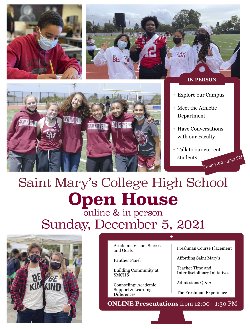 Saint Mary's Open House Poster